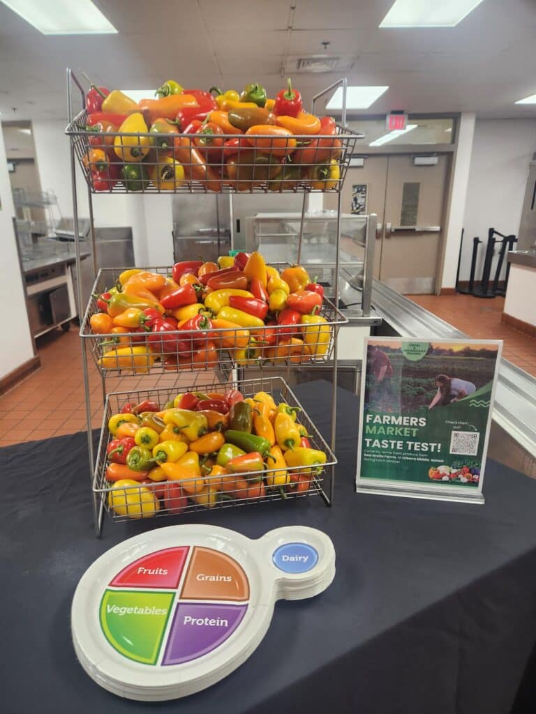 Quest Partners With Urban Farm to Sample Fresh Food with Students