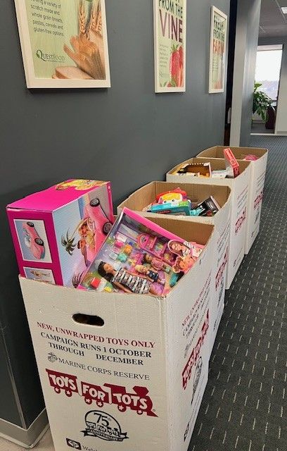 Collecting Toys for Toys for Tots